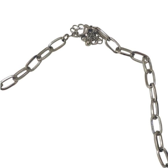 Silver Tone Chain Necklace - Picture 2 of 3